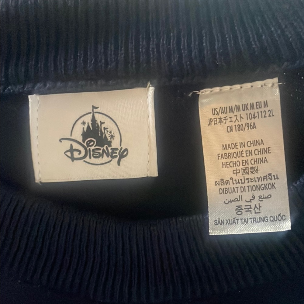 Disney Stitch Holiday Sweater NWT -Navy Size - Medium - Picture 2 of 3